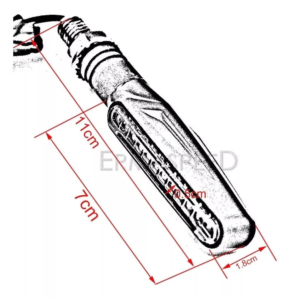 Direccional Led lineal Secuencial Stop Flexible