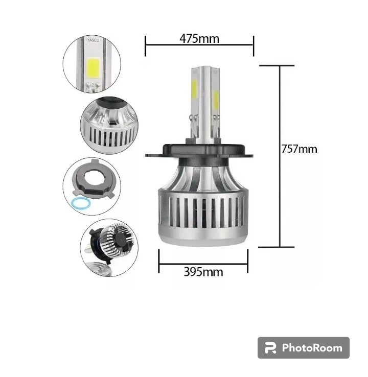 Bombillo Led H4 Motoled 4500 Lumens